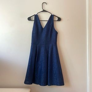 navy blue hoco (homecoming) dress